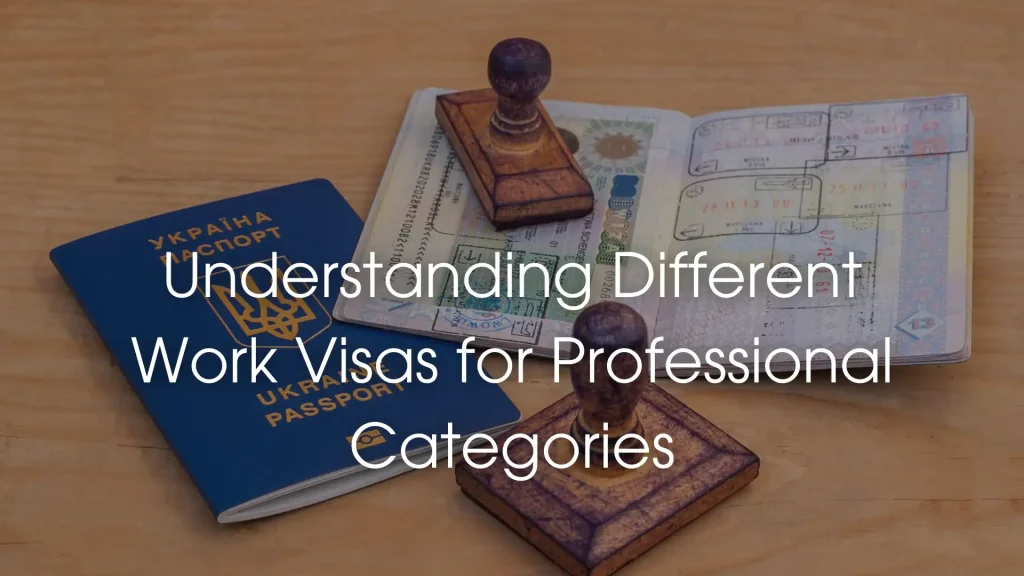 Understanding Different Work Visas for Professional Categories Image